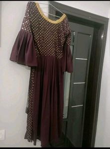 Elegant Plum Party Dress