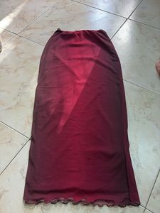 Burgundy Skirt