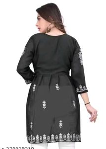 Black Embroidered Kurti