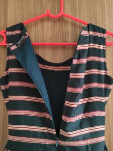 Tokiyo Talkies Blue Striped Culotte Jumpsuit - S