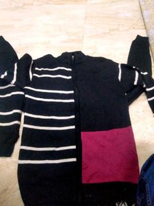 Stylish Colorblock Knit Jacket