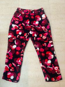 Imported Floral Straight Pants