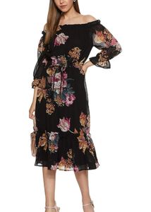 Rare A-line Casual Dress Black