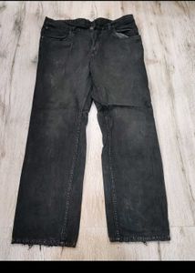 Wide Leg Black Jeans