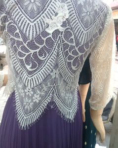 Purple Cute Butterfly Dress with Lace Bolero