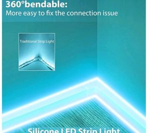 Cool Blue LED Strip Light 2feet