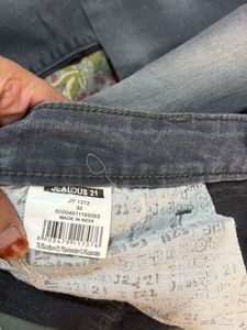 shaded Gray Denim Jeans