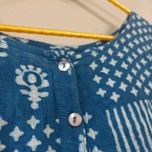 Fabindia Indigo Short Kurti