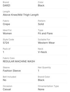 Fit &amp; Flair Black Dress