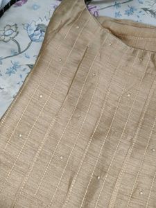 Elegant Beige Kurta