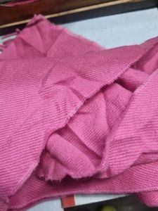 Pink Scarf with Fringe 1