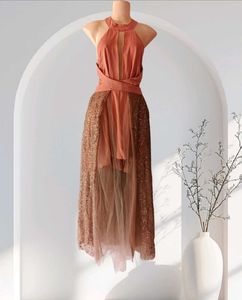 Elegant Halter Maxi Dress