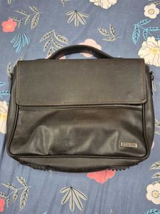 Stamp Laptop Bag Leather