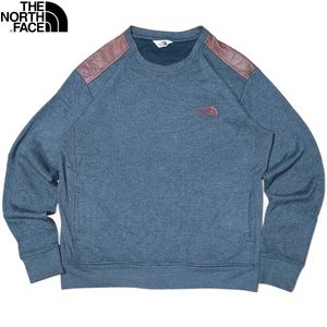 TNF 'Korea' Faux-Leather Patch Sweatshirt