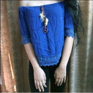 Off Shoulder Crop Top