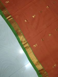Simple Pure Kanchi Pattu Saree 🧡