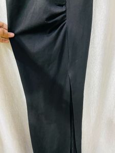 Elegant Black Rhinestone Dress Back Net