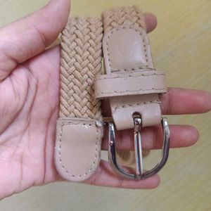 Stretchable Beige Belt.