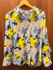 Patterned Button-Down Shirt