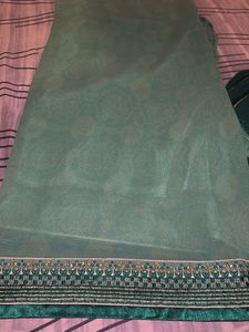 SALE New Sea Green Suit Material Unstitched