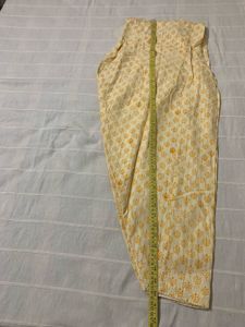 2Pc Set | Light Yellow Kashmiri Suit Salwar