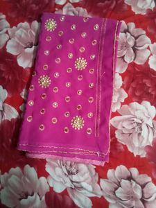 Colourful Pink Saree 🤩