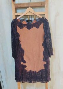 Brown Net designer Top Size-34-36
