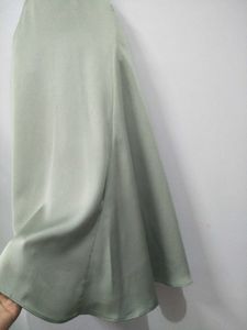 Asymmetrical Pastel Green Skirt