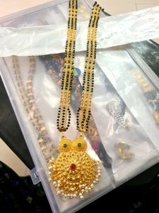 Gold Tone Mangalsutra Necklace