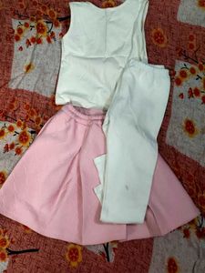 Girls Outfit - Shirt, Skirt, Pants