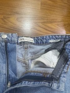 Zara Ripped Knee Jeans &amp; Striped Top