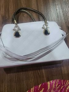Elegant White Handbag