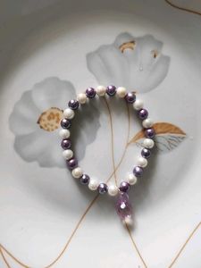 🆕️ Purple White Bracelet