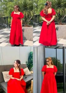 Pinteresty Red Flowly feminine Dress ♥️🪽