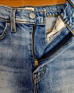 Levi&#39;s High-Waisted Distressed Denim Shorts