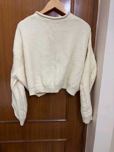 Cropped Knit Sweater