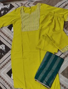 Kurta Set With Pant And Duppata For Women