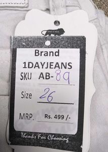 AB89 Size-26 (Sale) Latest Ladies high waist Jeans