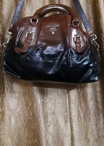 Authentic Prada Handbag With Some Scuff &amp; Crack