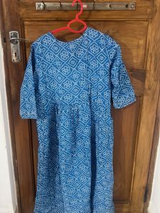 Blue Printed Kurti