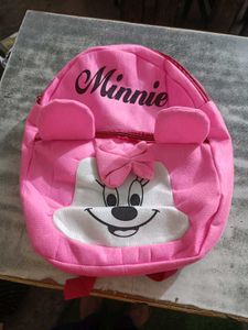 Backpack For Kids pink Minnie Mouse designed