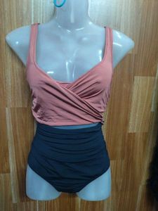 Peach & Black Swimsuit