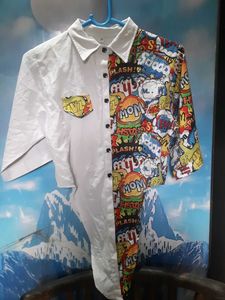 Pop Art Tie-Front Top