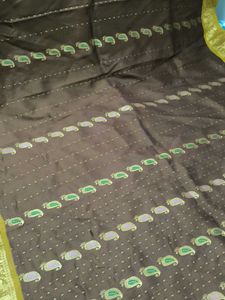pure silk Kanjivaram Beautiful vintage Indian sar