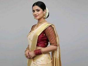 Maroon Embroidered Blouse