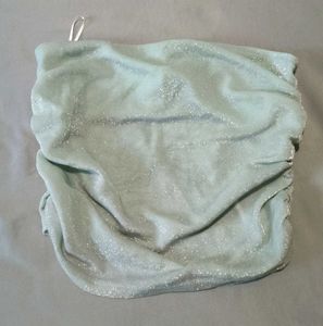 Sparkly Mint Green Tube Top