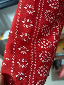 Red Printed Kurti