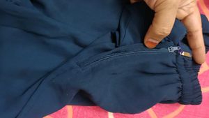 Elegant Teal Embellished Dress