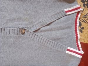 Vintage Blue V-Neck Cardigan✨❇️🍥