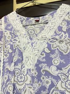 Floral Print Kurta
